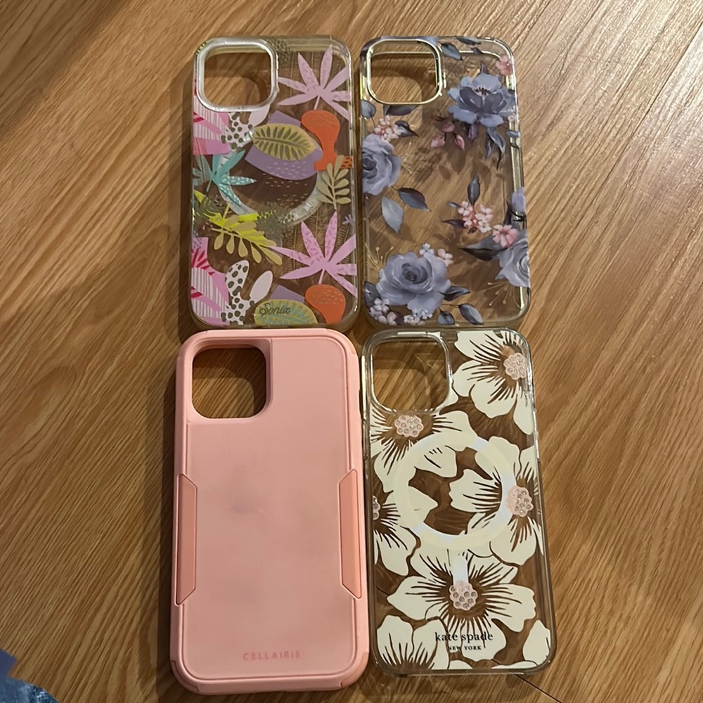 Pink Floral Cell Phone Cases for iPhone 12 Pro Max